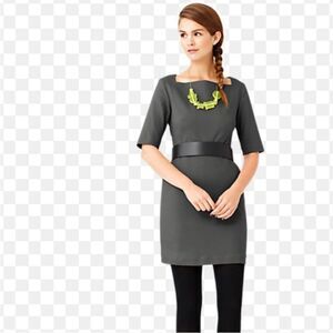 Kate Spade Saturday Slash Pocket Gray Cotton Blend Dress, Size 0